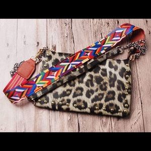 Brand New Leopard Purse with two straps